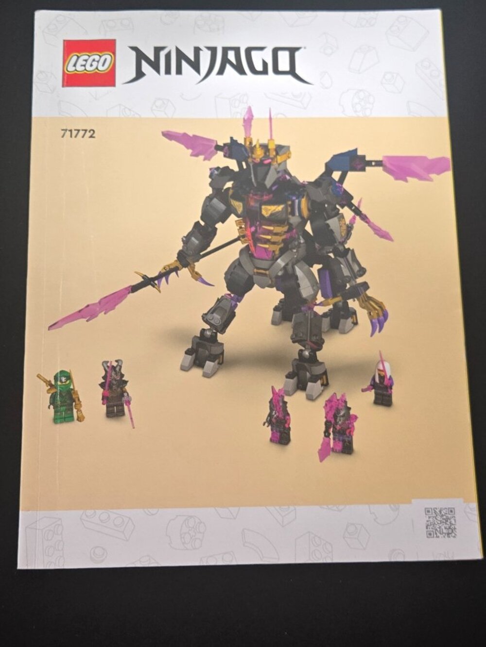 LEGO NINJAGO 71772 The Crystal King Original Instruction Manual Book Only